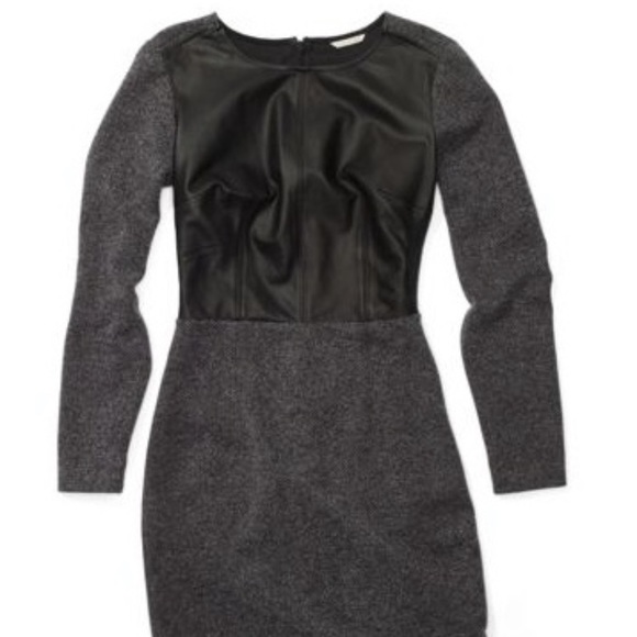 CLUB MONACO Dayna Dress Leather Tweed - Picture 2 of 3